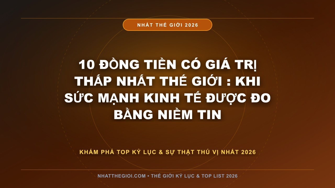 Hình ảnh kỷ lục 10 Đồng Tiền Có Giá Trị Thấp Nhất Thế Giới mới nhất 2026