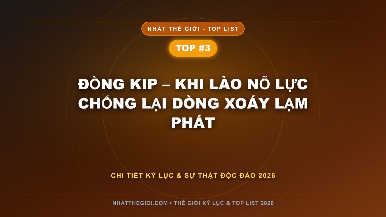 Đồng Kip – Khi Lào nỗ lực chống lại dòng xoáy lạm phát - 10 Đồng Tiền Có Giá Trị Thấp Nhất Thế Giới – Khi Sức Mạnh Kinh Tế Được Đo Bằng Niềm Tin