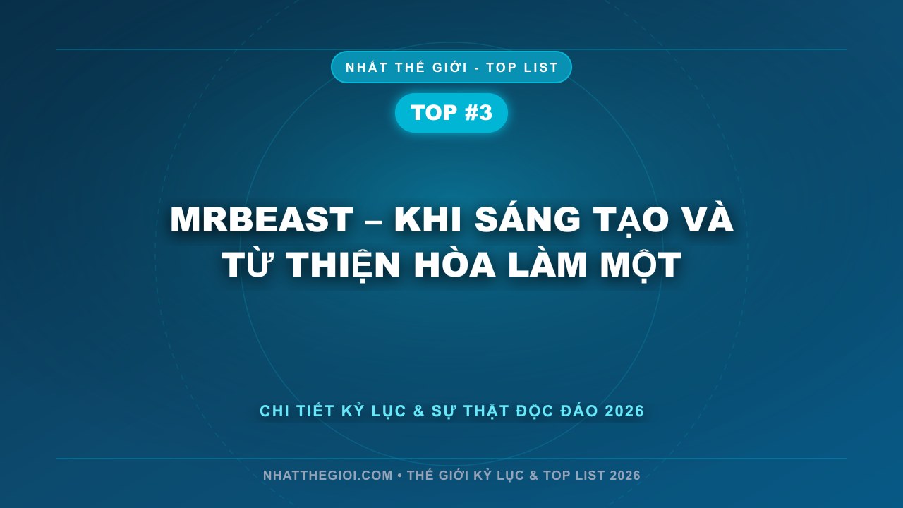 MrBeast – Khi Sáng Tạo Và Từ Thiện Hòa Làm Một - Kênh YouTube Nhiều Sub Nhất Thế Giới 2025 – Khi Internet Trở Thành Đế Chế Giải Trí Toàn Cầu