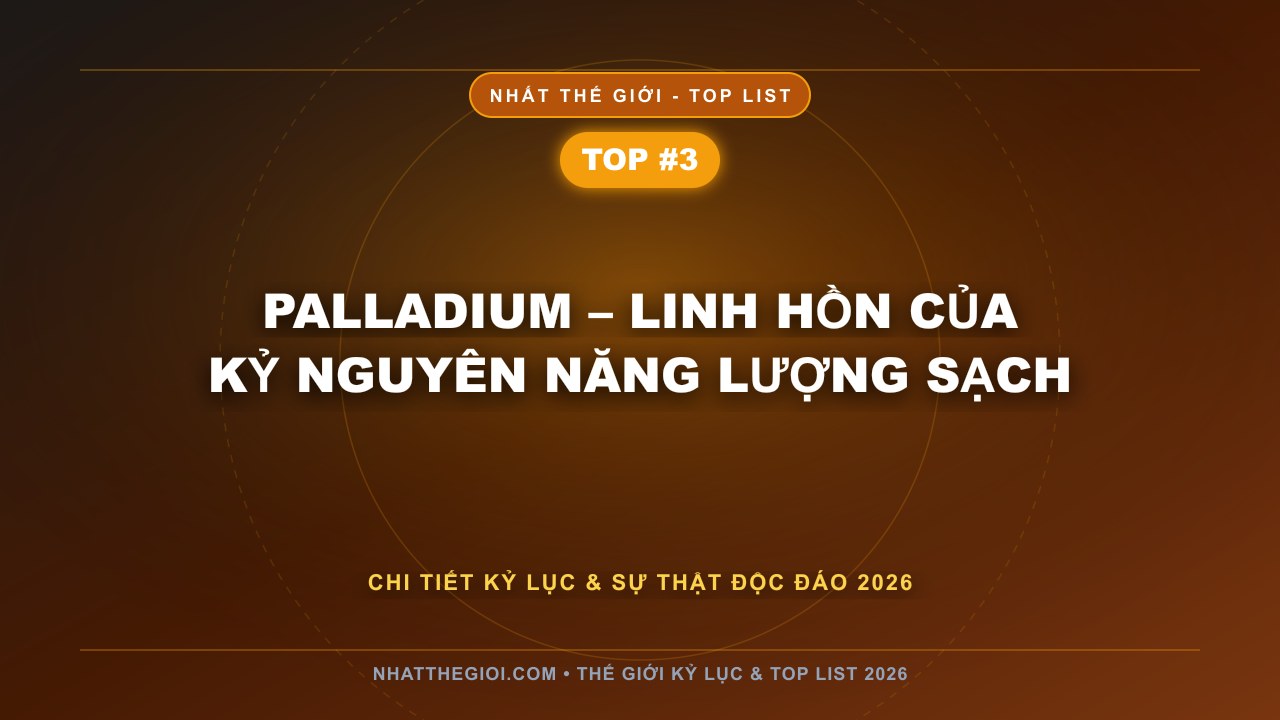 Palladium – Linh hồn của kỷ nguyên năng lượng sạch - Kim Loại Đắt Nhất Thế Giới 2025 – Khi Giá Trị Được Đo Bằng Từng Nguyên Tử