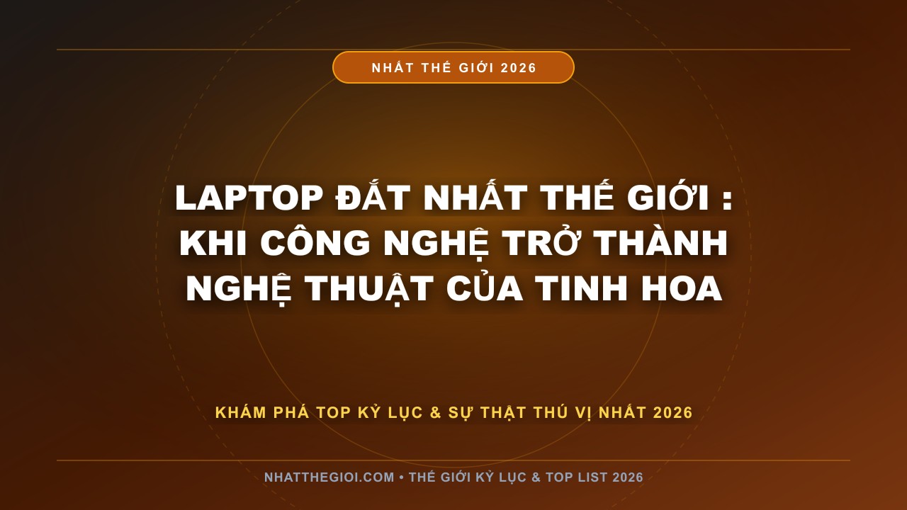 Hình ảnh kỷ lục Laptop Đắt Nhất Thế Giới mới nhất 2026