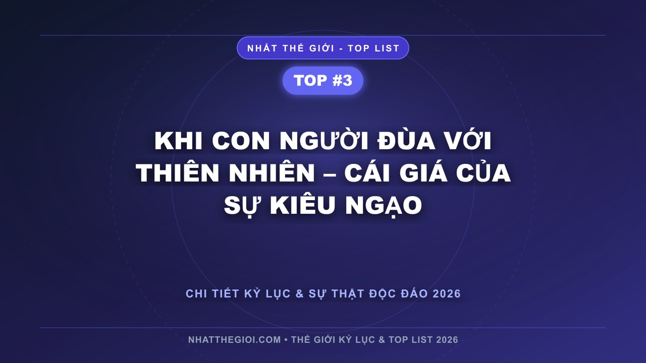 Khi con người đùa với thiên nhiên – Cái giá của sự kiêu ngạo - Ai Là người Ngu Nhất Thế Giới – Khi Sai Lầm Trở Thành Bài Học Của Nhân Loại