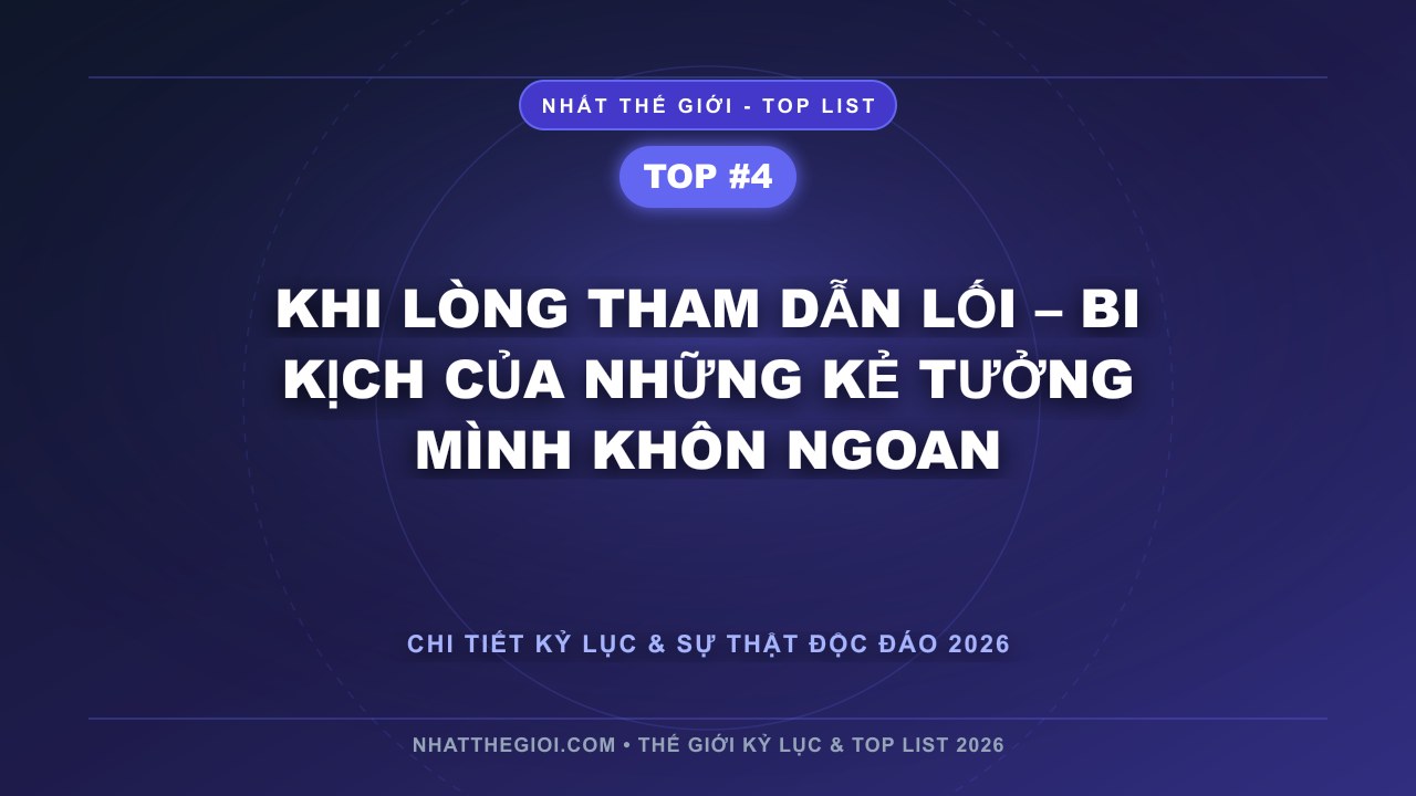 Khi lòng tham dẫn lối – Bi kịch của những kẻ tưởng mình khôn ngoan - Ai Là người Ngu Nhất Thế Giới – Khi Sai Lầm Trở Thành Bài Học Của Nhân Loại