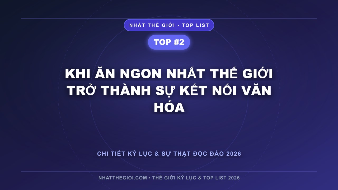 Khi Ăn Ngon Nhất Thế Giới Trở Thành Sự Kết Nối Văn Hóa - Top 10 Ăn Ngon Nhất Thế Giới – Khi Hương Vị Đánh Thức Cả Linh Hồn