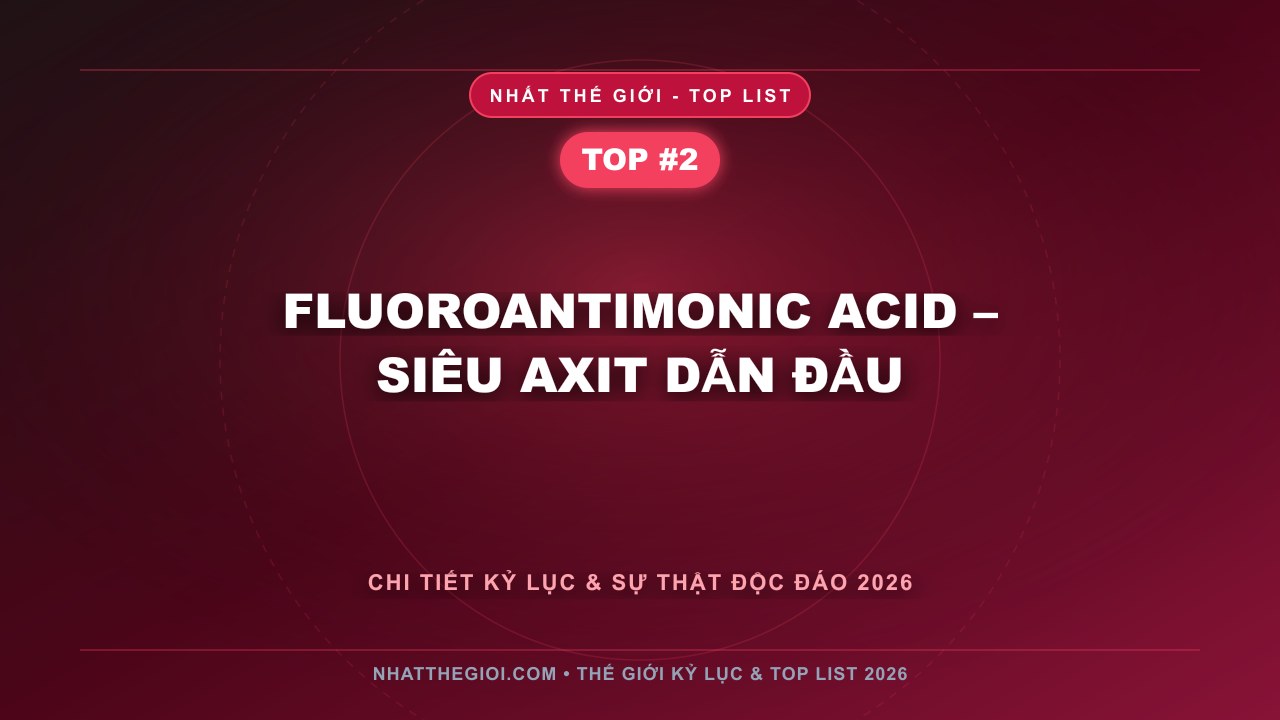 Fluoroantimonic Acid – Siêu axit dẫn đầu - Axit Mạnh Nhất Thế Giới – Khi Sức Mạnh Hóa Học Vượt Mọi Giới Hạn