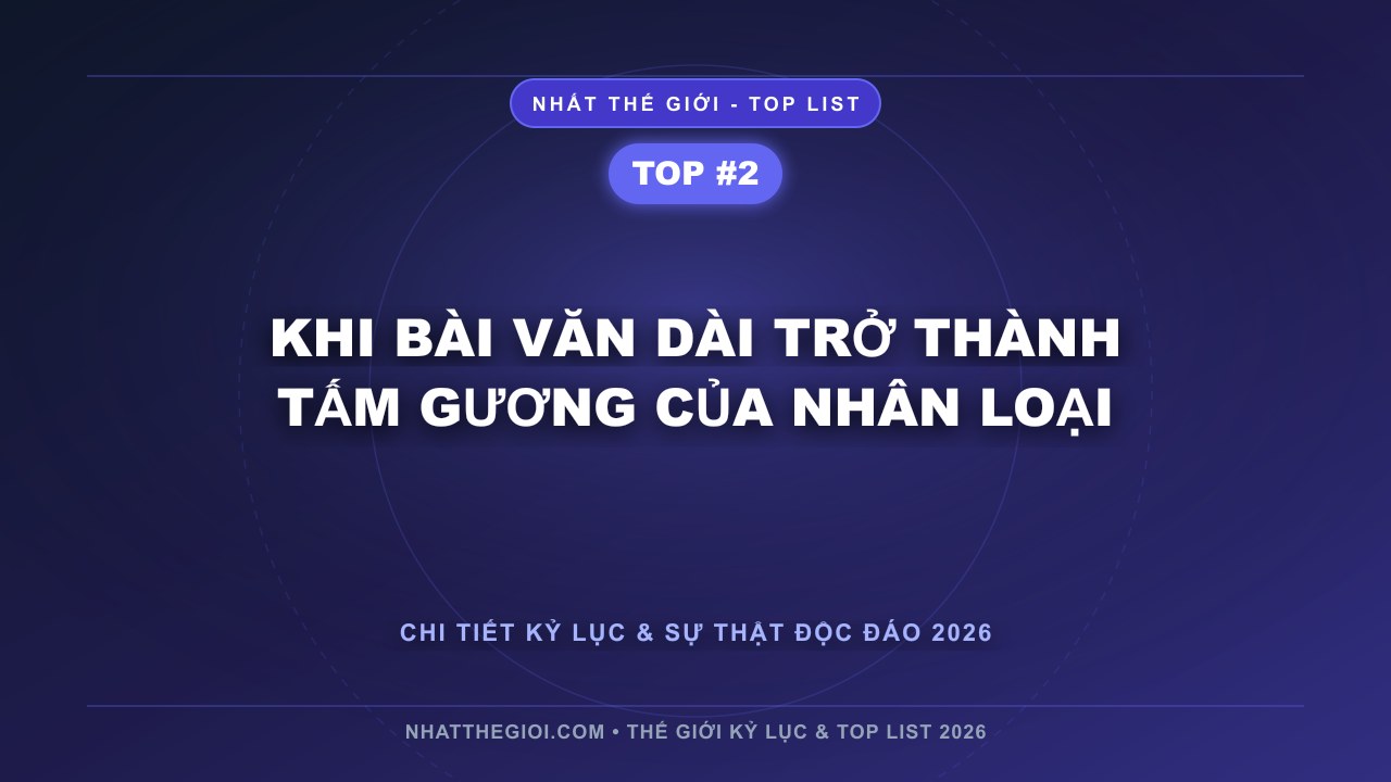 Khi Bài Văn Dài Trở Thành Tấm Gương Của Nhân Loại - Top 10 Bài Văn Dài Nhất Thế Giới – Khi Ngôn Từ Trở Thành Vũ Trụ Của Tư Duy