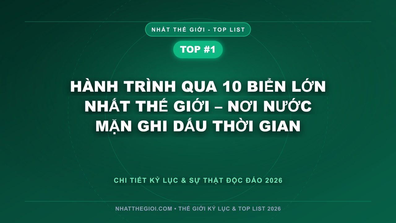 Hành Trình Qua 10 Biển Lớn Nhất Thế Giới – Nơi Nước Mặn Ghi Dấu Thời Gian - Top 10 Biển Lớn Nhất Thế Giới – Khi Nước Mặn Trở Thành Vùng Thiên Đường Của Hành Tinh