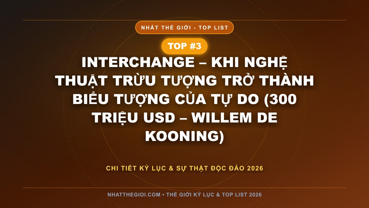Interchange – Khi Nghệ Thuật Trừu Tượng Trở Thành Biểu Tượng Của Tự Do (300 triệu USD – Willem de Kooning) - Top 10 Bức Tranh Đắt Nhất Thế Giới: Những Kiệt Tác Khi Cảm Xúc Trở Thành Vàng Ròng