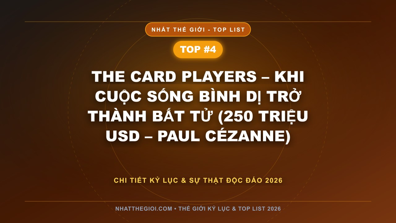 The Card Players – Khi Cuộc Sống Bình Dị Trở Thành Bất Tử (250 triệu USD – Paul Cézanne) - Top 10 Bức Tranh Đắt Nhất Thế Giới: Những Kiệt Tác Khi Cảm Xúc Trở Thành Vàng Ròng