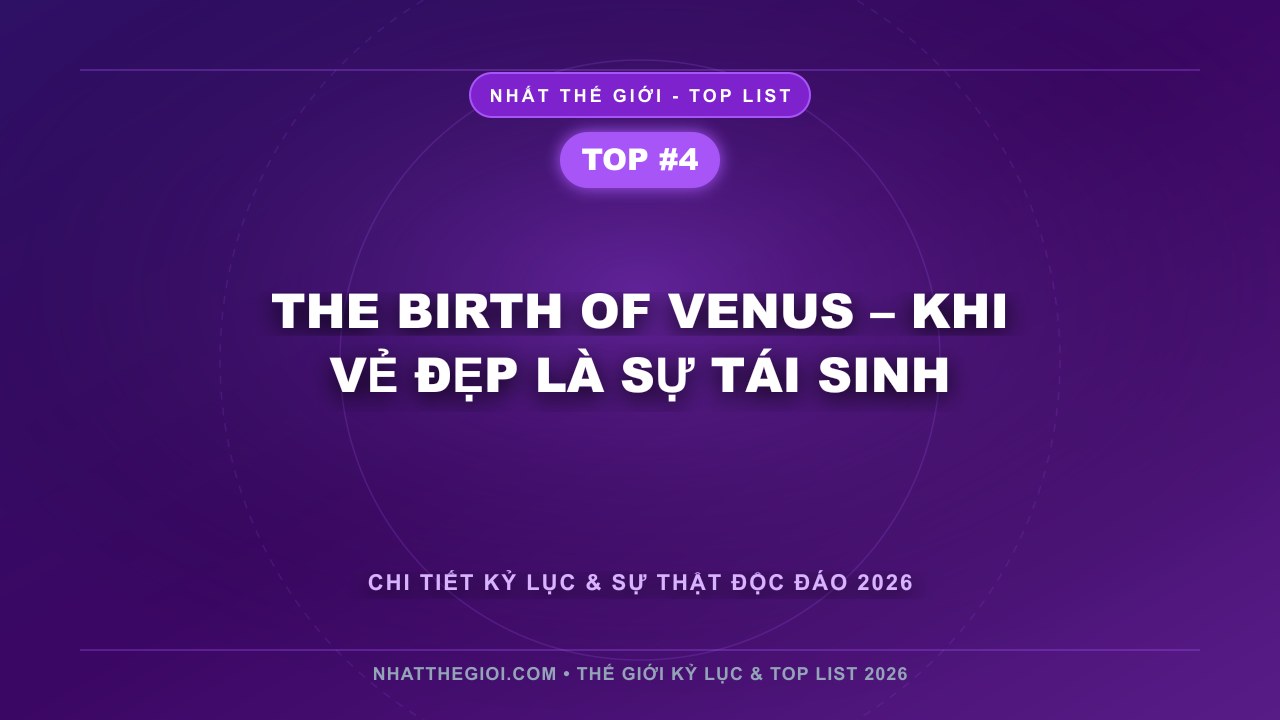 The Birth of Venus – Khi Vẻ Đẹp Là Sự Tái Sinh - Bức Tranh Đẹp Nhất Thế Giới – Khi Nghệ Thuật Chạm Tới Linh Hồn Nhân Loại