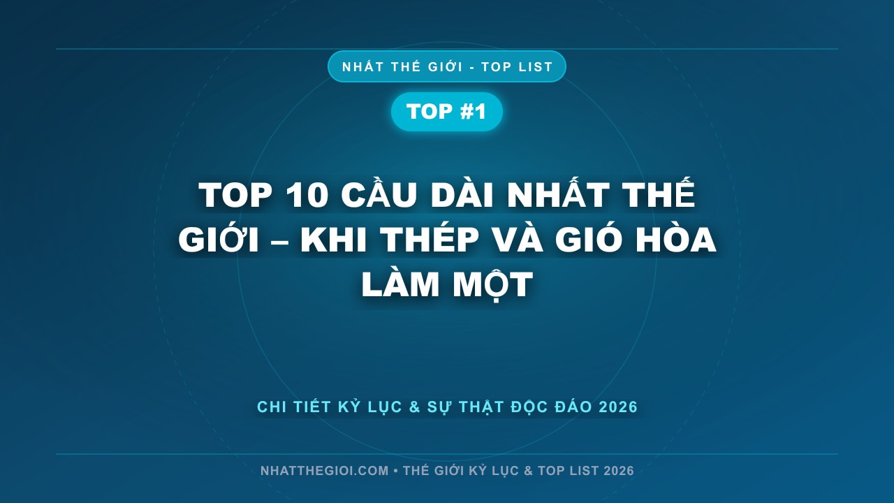 Top 10 Cầu Dài Nhất Thế Giới – Khi Thép Và Gió Hòa Làm Một - Top 10 Cầu Dài Nhất Thế Giới – Khi Con Người Bắc Nối Giữa Giấc Mơ Và Hiện Thực