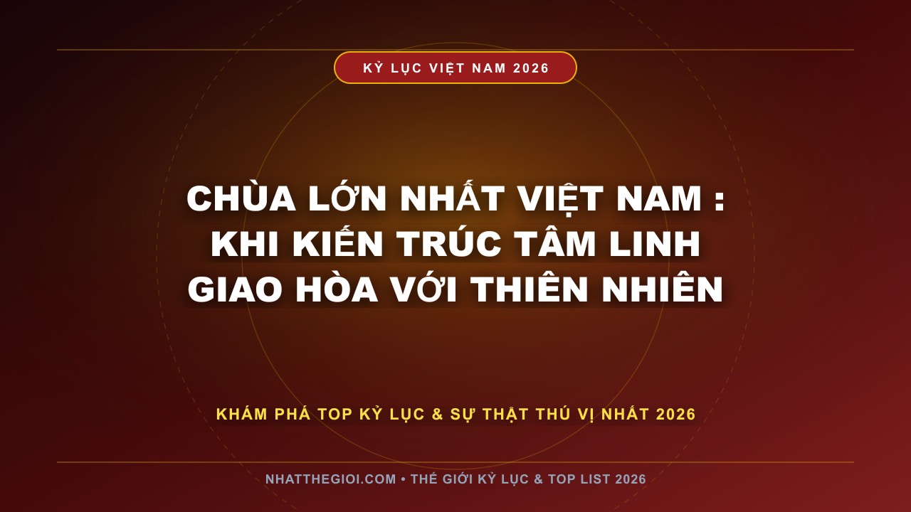 Hình ảnh kỷ lục Chùa Lớn Nhất Việt Nam mới nhất 2026