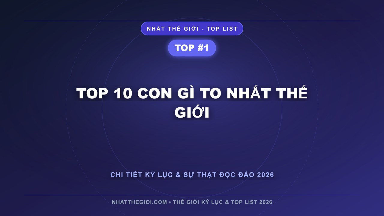 Top 10 con gì to nhất thế giới - Con gì to nhất thế giới – Khám phá những gã khổng lồ của tự nhiên