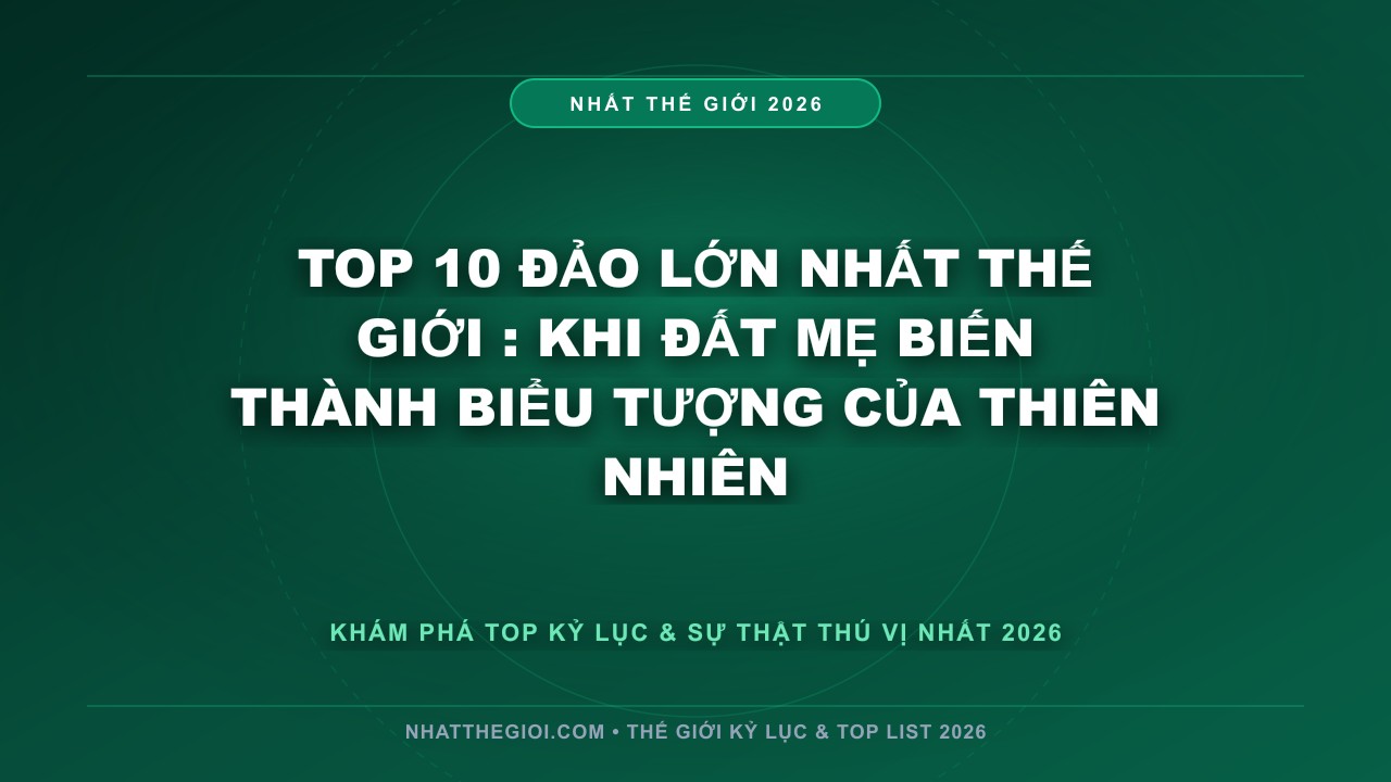 Hình ảnh kỷ lục Top 10 Đảo Lớn Nhất Thế Giới mới nhất 2026