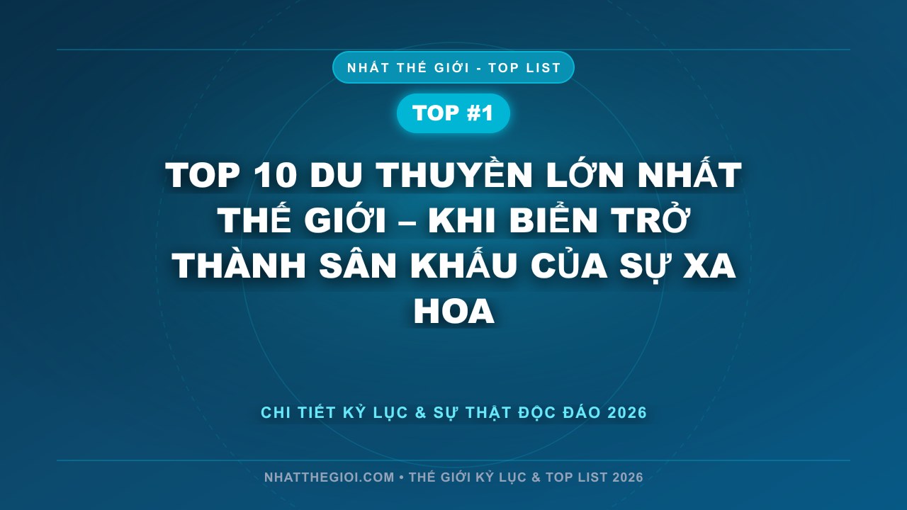 Top 10 Du Thuyền Lớn Nhất Thế Giới – Khi Biển Trở Thành Sân Khấu Của Sự Xa Hoa - Du Thuyền Lớn Nhất Thế Giới – Biểu Tượng Của Sự Xa Hoa Giữa Đại Dương