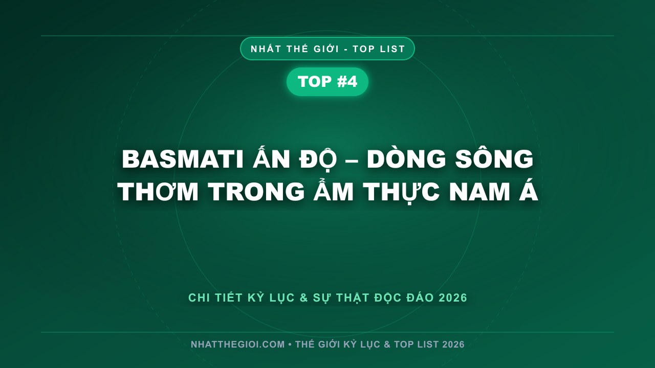 Basmati Ấn Độ – Dòng sông thơm trong ẩm thực Nam Á - Gạo Ngon Nhất Thế Giới – Tinh Hoa Từ Hạt Ngọc Trời