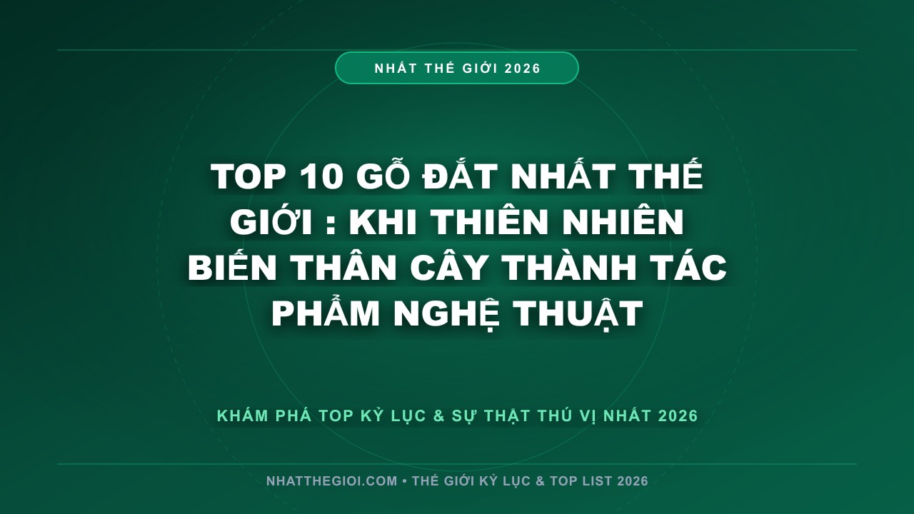 Hình ảnh kỷ lục Top 10 Gỗ Đắt Nhất Thế Giới mới nhất 2026