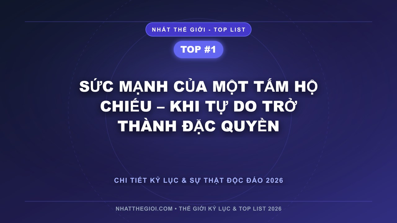 Sức Mạnh Của Một Tấm Hộ Chiếu – Khi Tự Do Trở Thành Đặc Quyền - Khám Phá 10 Hộ Chiếu Quyền Lực Nhất Thế Giới – Những Quốc Gia Được Cả Thế Giới Tin Tưởng