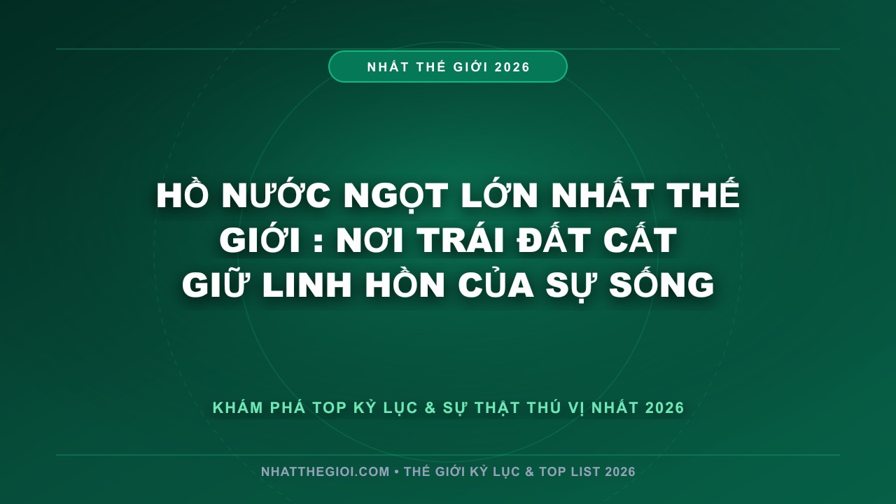 Hình ảnh kỷ lục Hồ Nước Ngọt Lớn Nhất Thế Giới mới nhất 2026
