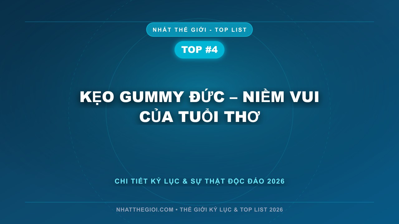 Kẹo Gummy Đức – Niềm Vui Của Tuổi Thơ - Top 10 Kẹo Ngon Nhất Thế Giới – Khi Hương Vị Trở Thành Di Sản Toàn Cầu