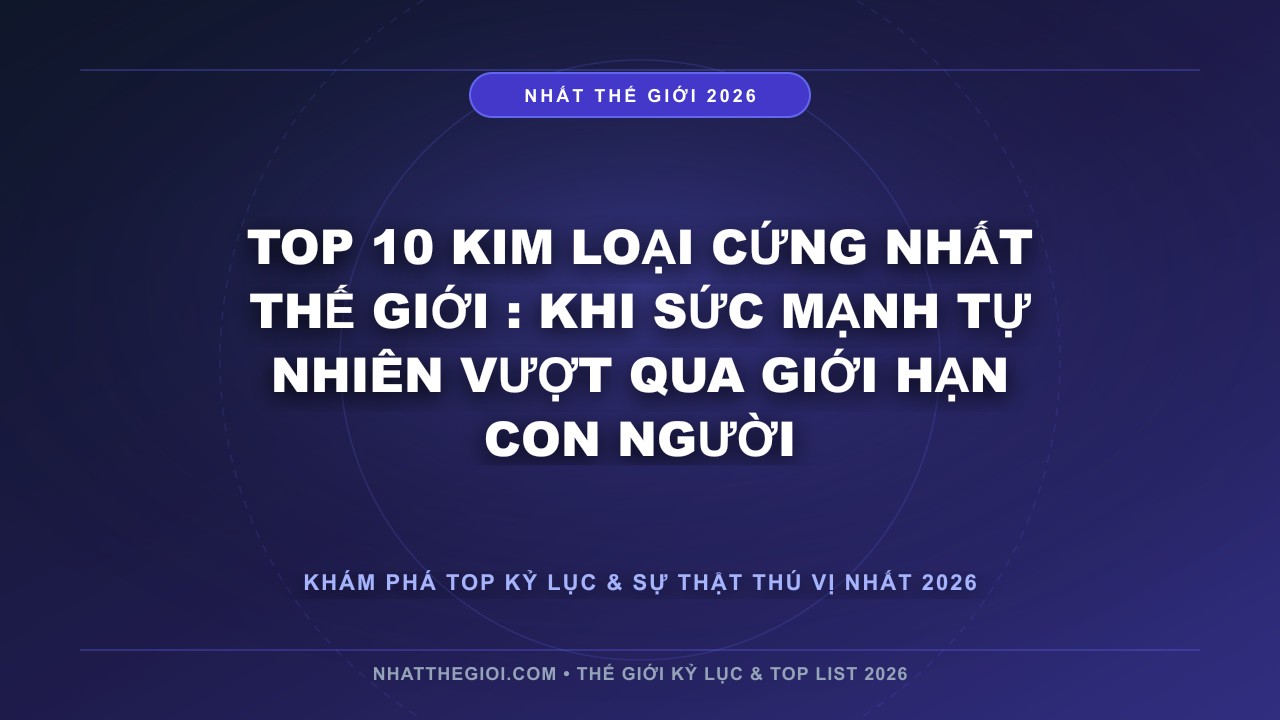 Hình ảnh kỷ lục Top 10 Kim Loại Cứng Nhất Thế Giới mới nhất 2026