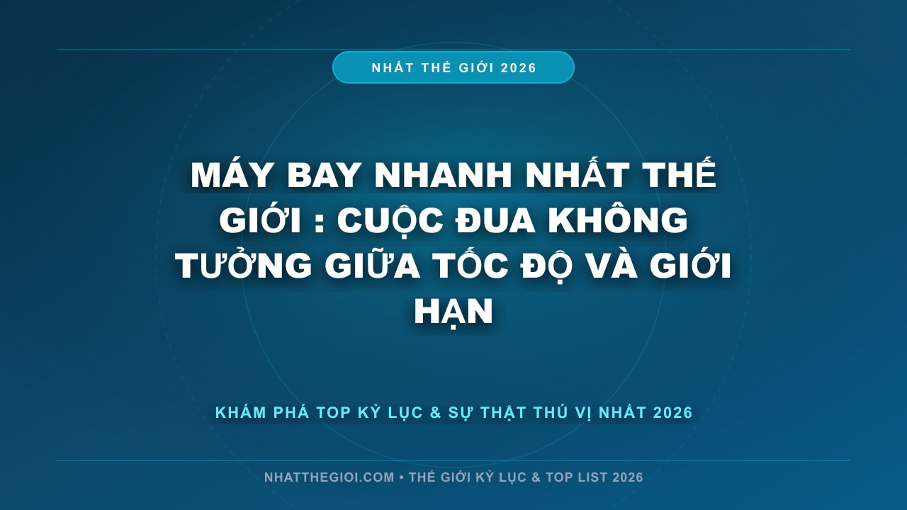 Hình ảnh kỷ lục Máy Bay Nhanh Nhất Thế Giới mới nhất 2026