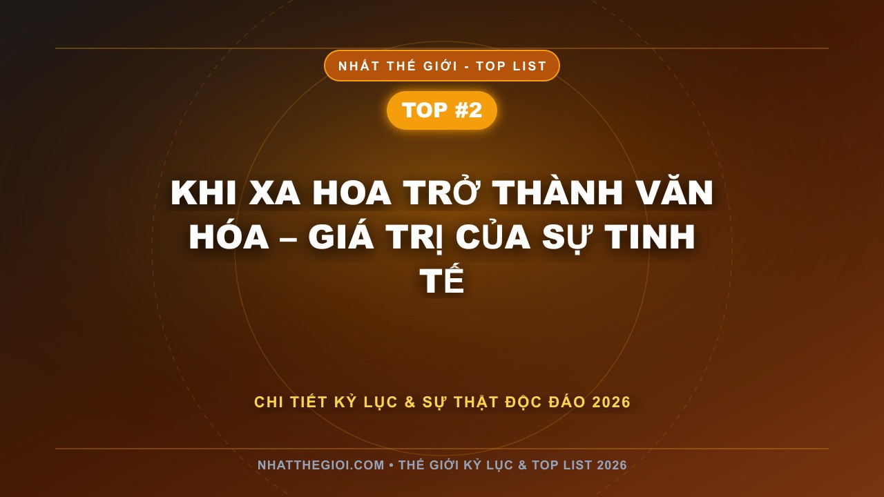 Khi Xa Hoa Trở Thành Văn Hóa – Giá Trị Của Sự Tinh Tế - MÓN ĂN ĐẮT NHẤT THẾ GIỚI 2025 – KHI ẨM THỰC TRỞ THÀNH NGHỆ THUẬT CỦA XA HOA