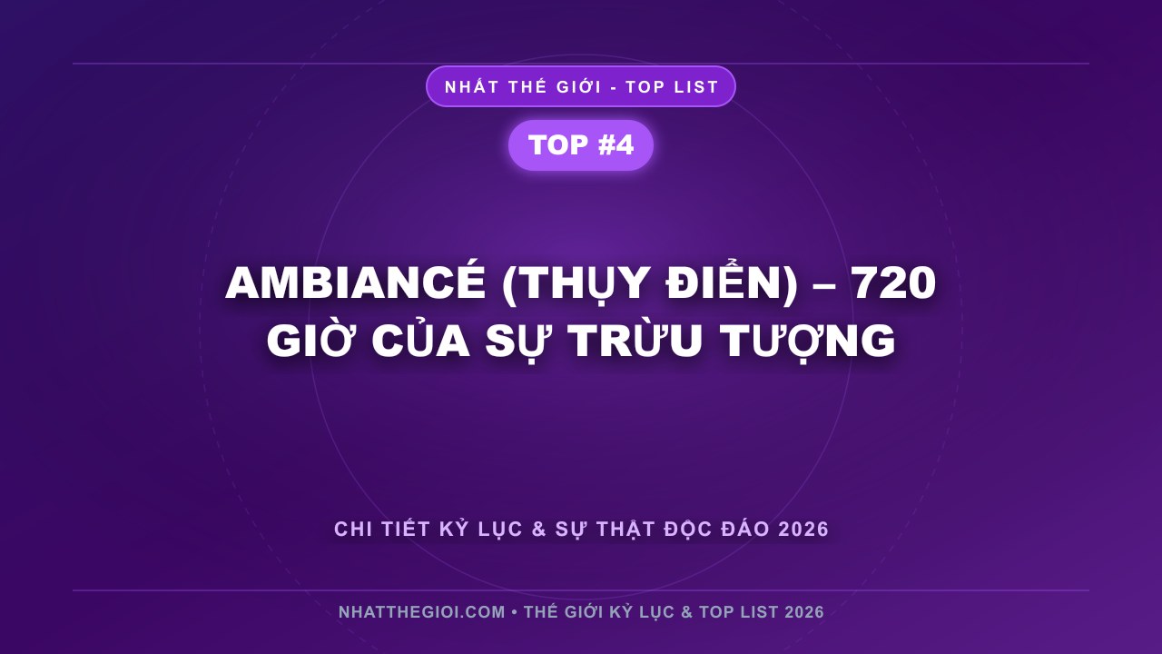 Ambiancé (Thụy Điển) – 720 Giờ Của Sự Trừu Tượng - Top 10 Phim Dài Nhất Thế Giới – Khi Thời Gian Trở Thành Nghệ Thuật