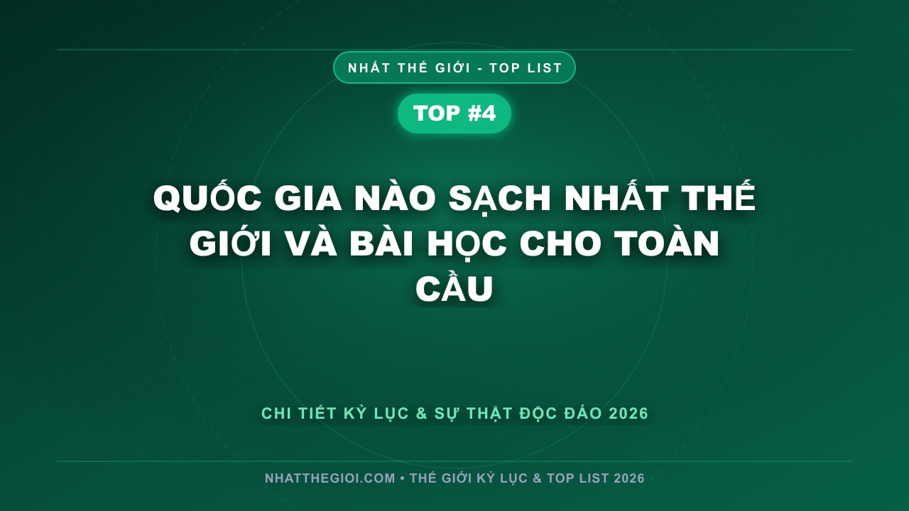 Quốc gia nào sạch nhất thế giới và bài học cho toàn cầu - Quốc gia nào sạch nhất thế giới? Hành trình khám phá 10 đất nước xanh tinh khiết