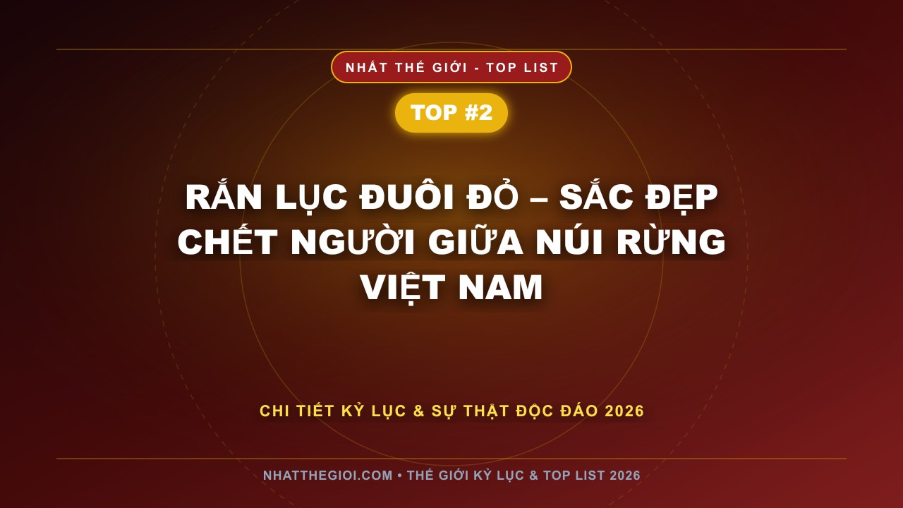 Rắn Lục Đuôi Đỏ – Sắc Đẹp Chết Người Giữa Núi Rừng Việt Nam - Top 10 Rắn Độc Nhất Việt Nam – Khi Thiên Nhiên Ẩn Giấu Sức Mạnh Chết Người