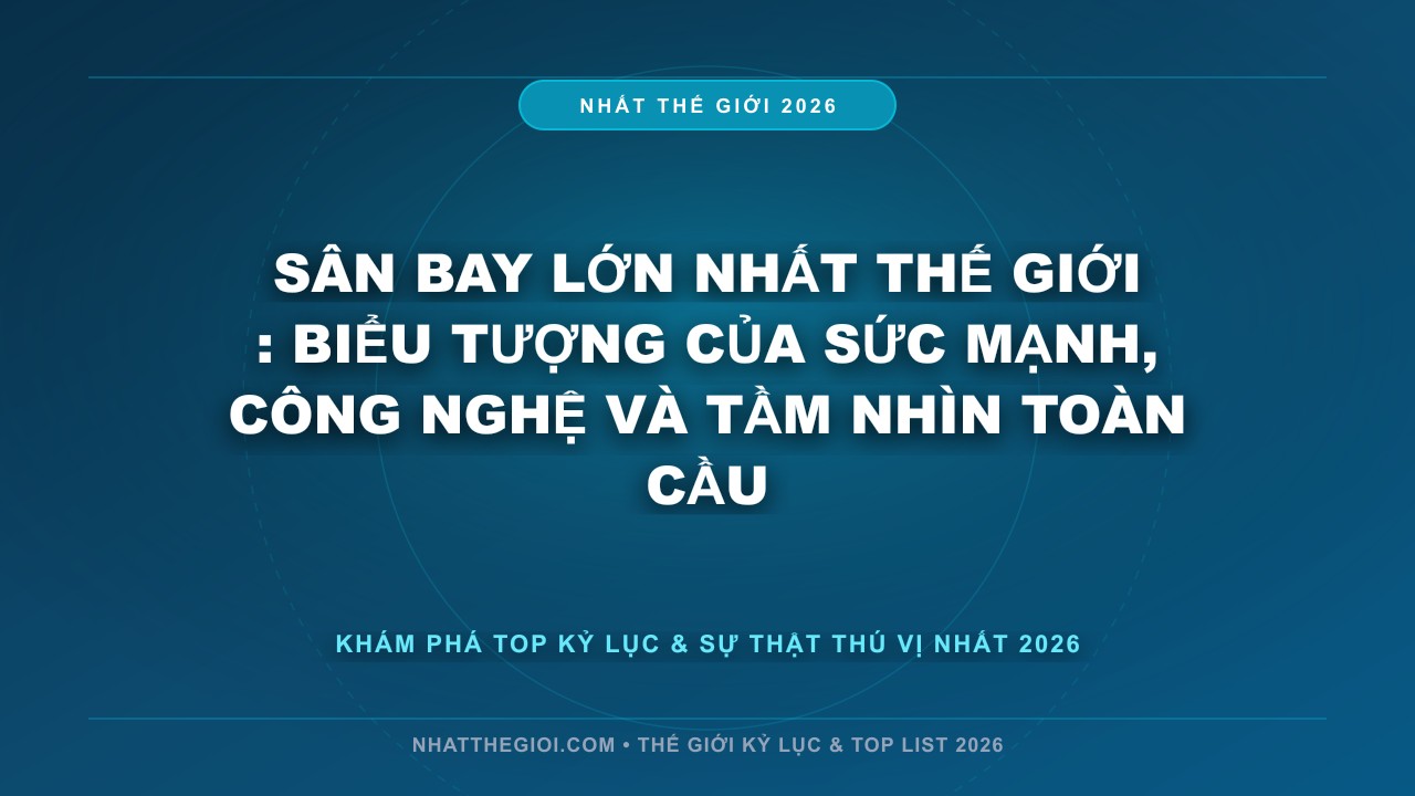 Hình ảnh kỷ lục Sân Bay Lớn Nhất Thế Giới mới nhất 2026
