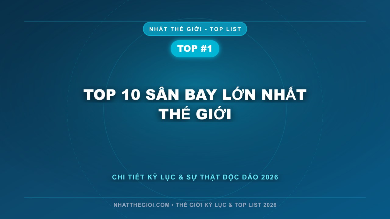 Top 10 Sân Bay Lớn Nhất Thế Giới - Sân Bay Lớn Nhất Thế Giới – Biểu Tượng Của Sức Mạnh, Công Nghệ Và Tầm Nhìn Toàn Cầu
