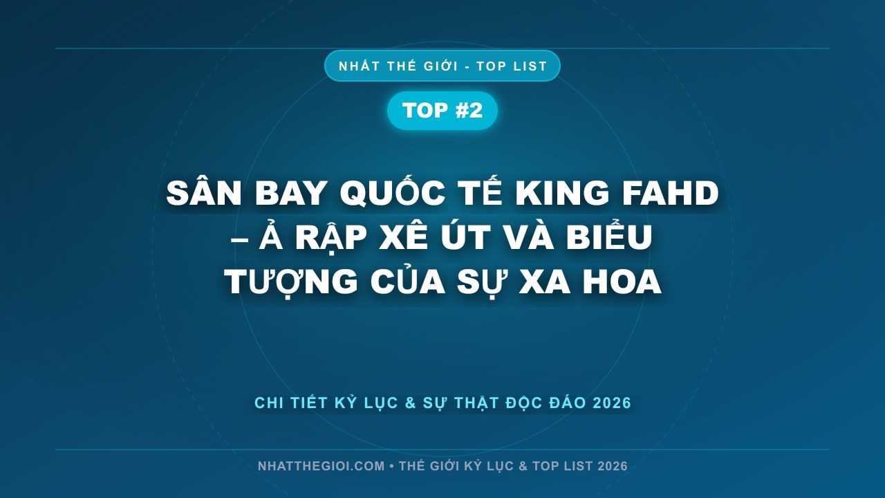 Sân bay Quốc tế King Fahd – Ả Rập Xê Út và biểu tượng của sự xa hoa - Sân Bay Lớn Nhất Thế Giới – Biểu Tượng Của Sức Mạnh, Công Nghệ Và Tầm Nhìn Toàn Cầu