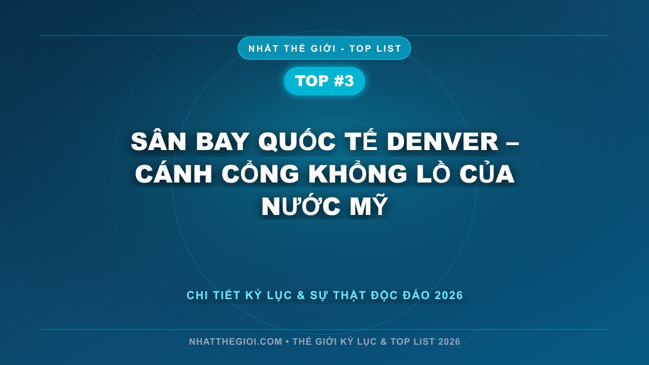 Sân bay Quốc tế Denver – Cánh cổng khổng lồ của nước Mỹ - Sân Bay Lớn Nhất Thế Giới – Biểu Tượng Của Sức Mạnh, Công Nghệ Và Tầm Nhìn Toàn Cầu