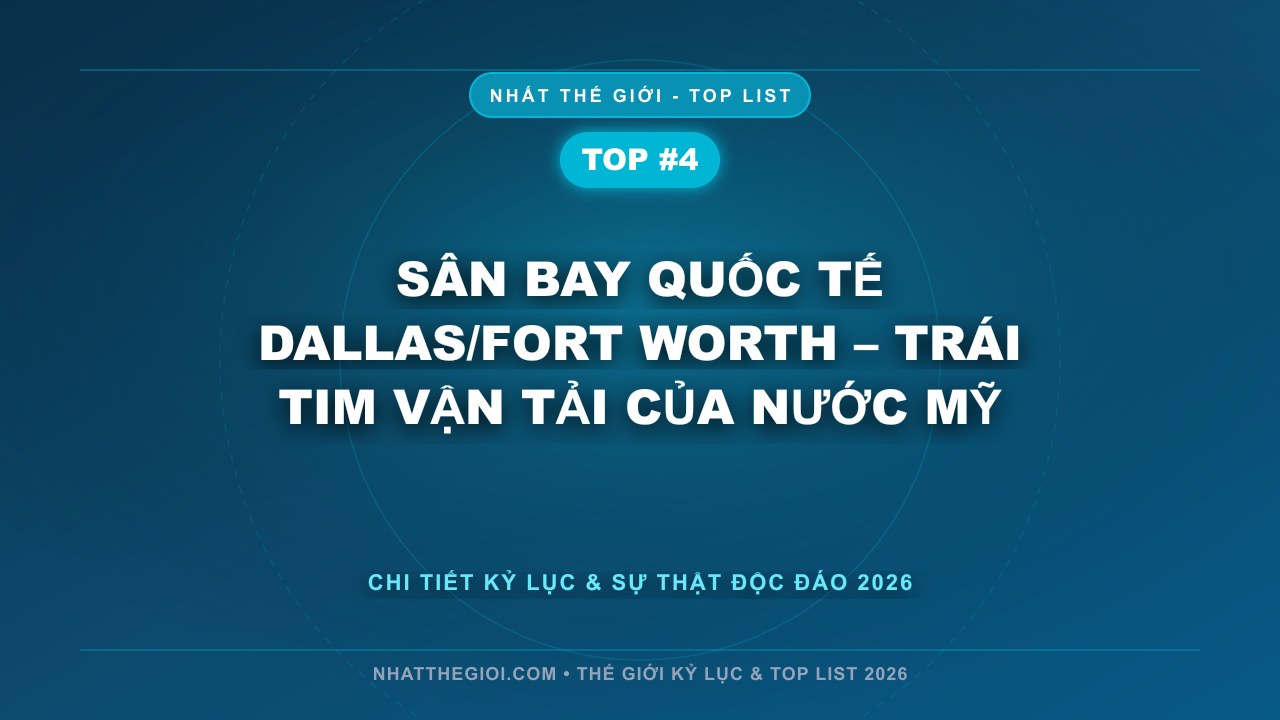 Sân bay Quốc tế Dallas/Fort Worth – Trái tim vận tải của nước Mỹ - Sân Bay Lớn Nhất Thế Giới – Biểu Tượng Của Sức Mạnh, Công Nghệ Và Tầm Nhìn Toàn Cầu