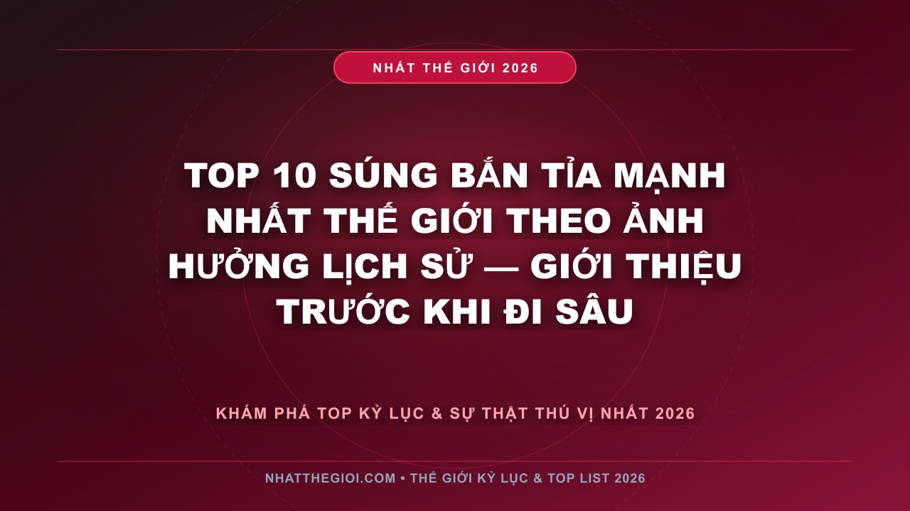 Hình ảnh kỷ lục Top 10 súng bắn tỉa mạnh nhất thế giới theo ảnh hưởng lịch sử — giới thiệu trước khi đi sâu mới nhất 2026