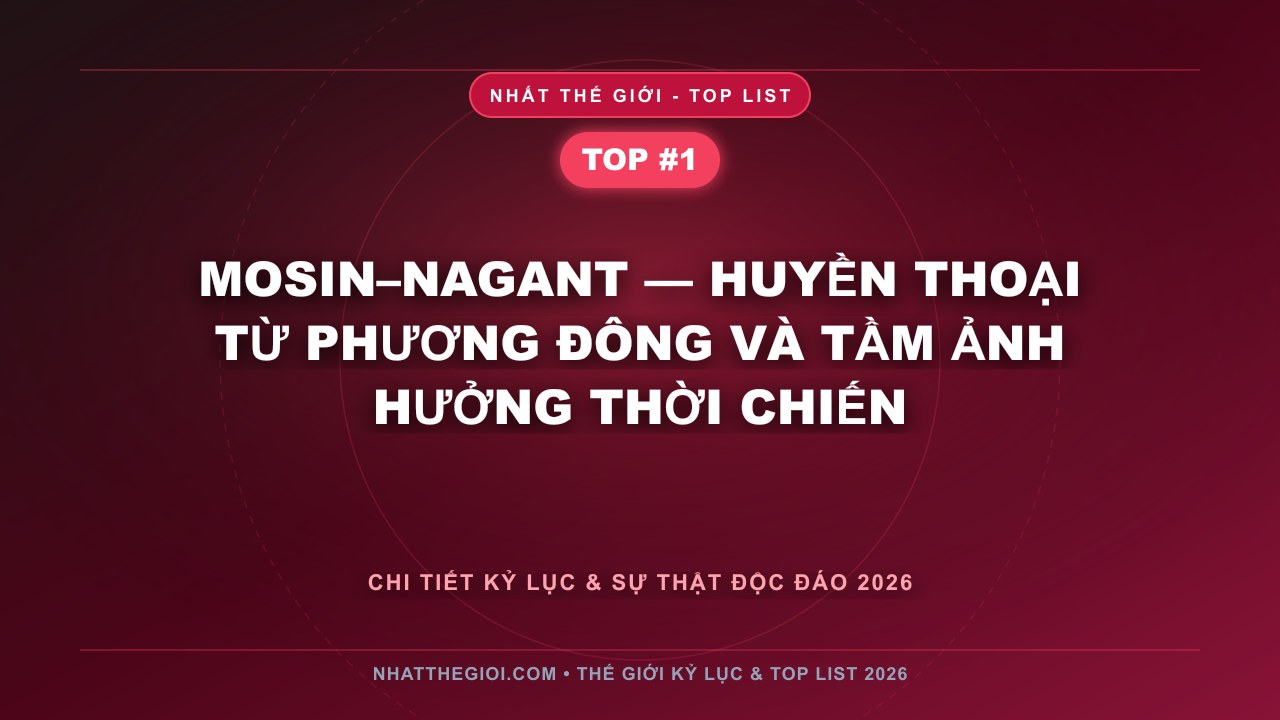 Mosin–Nagant — Huyền thoại từ phương Đông và tầm ảnh hưởng thời chiến - Top 10 súng bắn tỉa mạnh nhất thế giới theo ảnh hưởng lịch sử — giới thiệu trước khi đi sâu