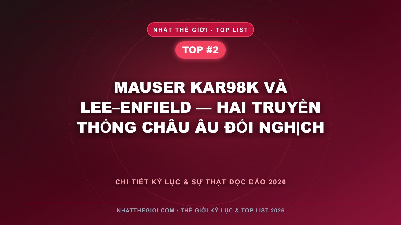 Mauser Kar98k và Lee–Enfield — hai truyền thống châu Âu đối nghịch - Top 10 súng bắn tỉa mạnh nhất thế giới theo ảnh hưởng lịch sử — giới thiệu trước khi đi sâu