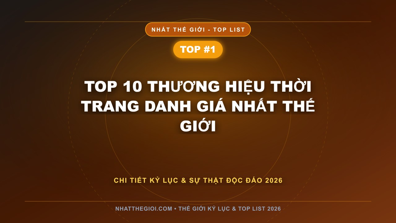 Top 10 Thương Hiệu Thời Trang Danh Giá Nhất Thế Giới - Thương Hiệu Thời Trang Danh Giá Nhất Thế Giới – Khi Đẳng Cấp Chạm Vào Tinh Hoa