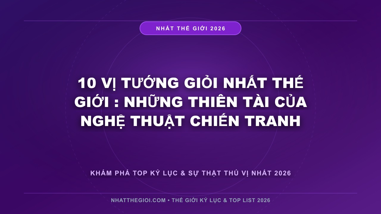 Hình ảnh kỷ lục 10 Vị Tướng Giỏi Nhất Thế Giới mới nhất 2026