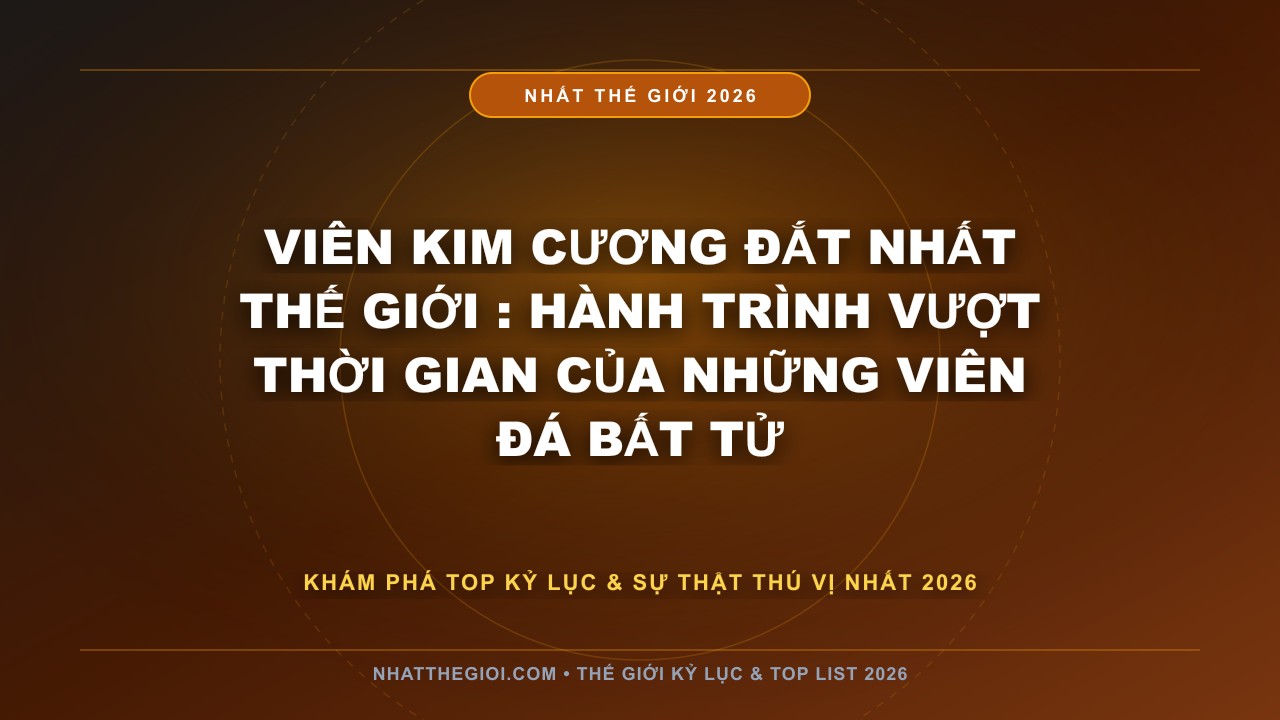 Hình ảnh kỷ lục Viên Kim Cương Đắt Nhất Thế Giới mới nhất 2026