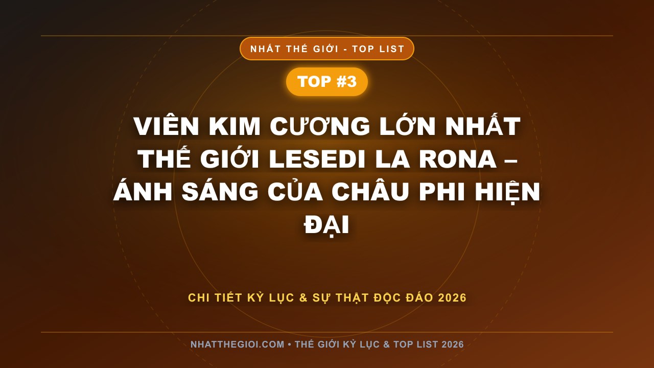 Viên kim cương lớn nhất thế giới Lesedi La Rona – Ánh Sáng Của Châu Phi Hiện Đại - Viên Kim Cương Lớn Nhất Thế Giới – Hành Trình Từ Lòng Đất Đến Vinh Quang