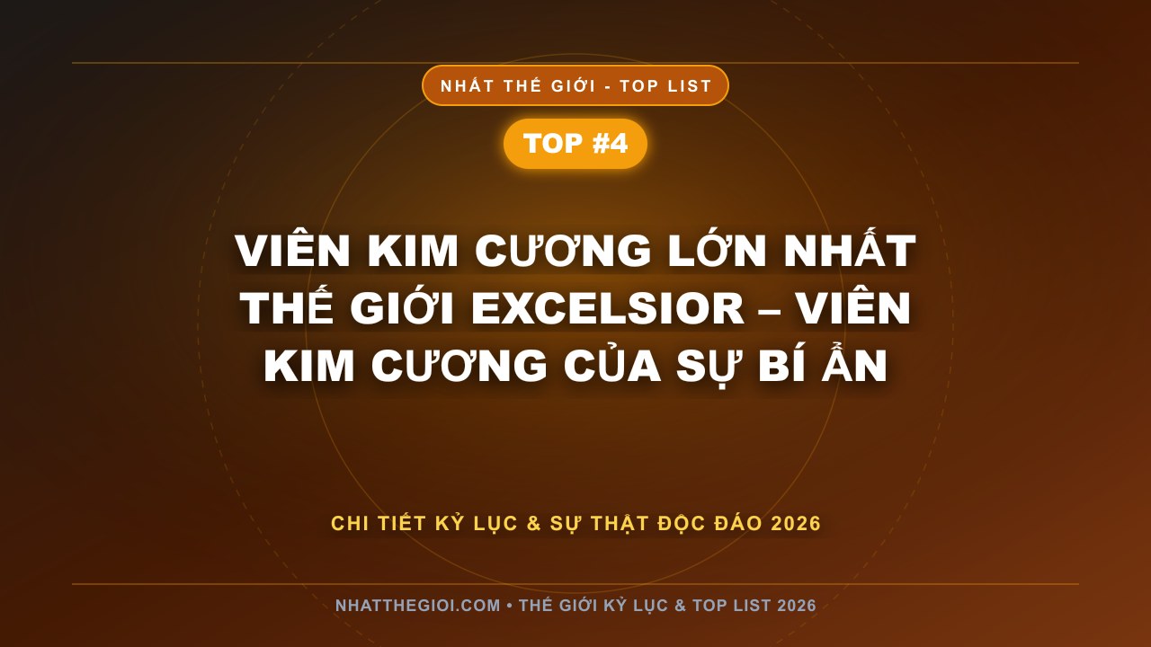 Viên kim cương lớn nhất thế giới Excelsior – Viên Kim Cương Của Sự Bí Ẩn - Viên Kim Cương Lớn Nhất Thế Giới – Hành Trình Từ Lòng Đất Đến Vinh Quang