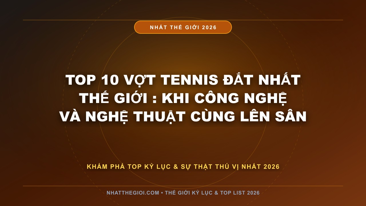 Hình ảnh kỷ lục Top 10 Vợt Tennis Đắt Nhất Thế Giới mới nhất 2026